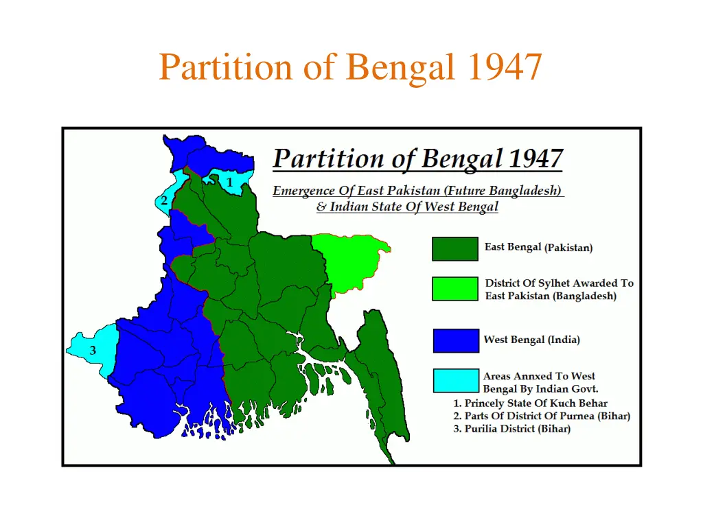 partition of bengal 1947