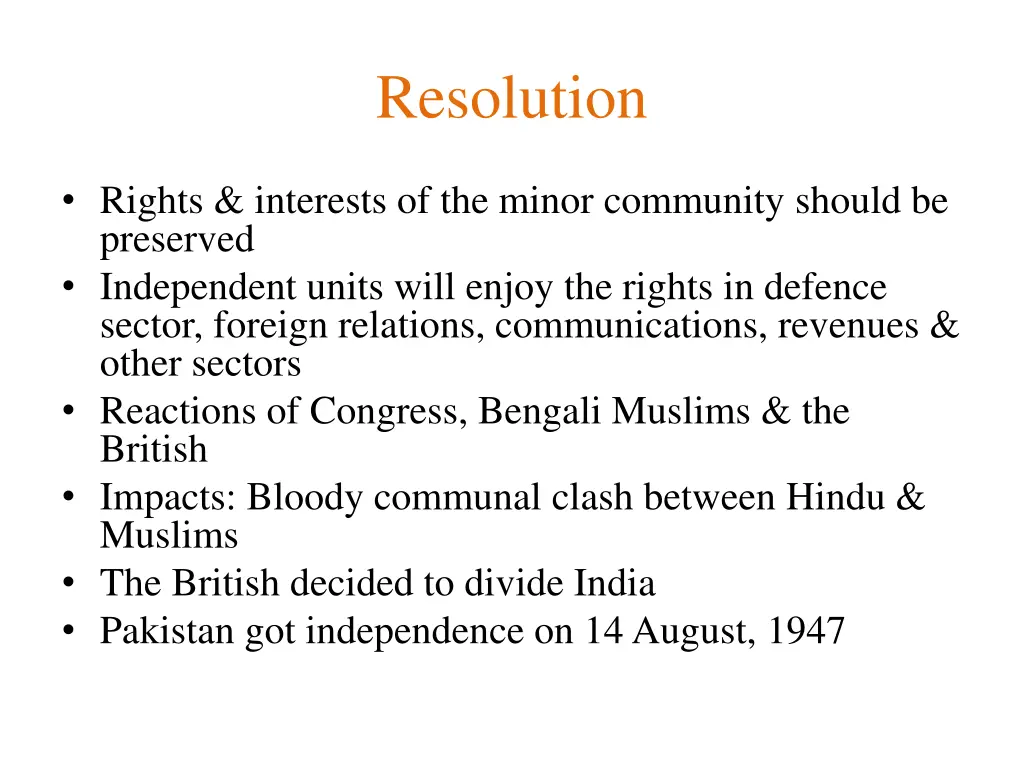 resolution