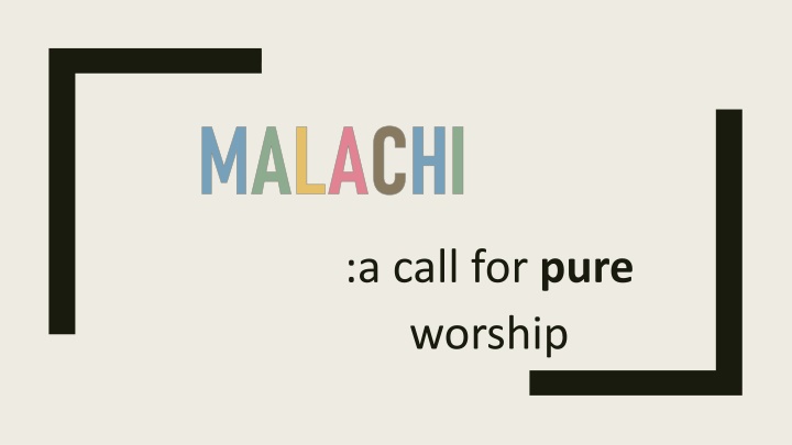 m a l a c h i