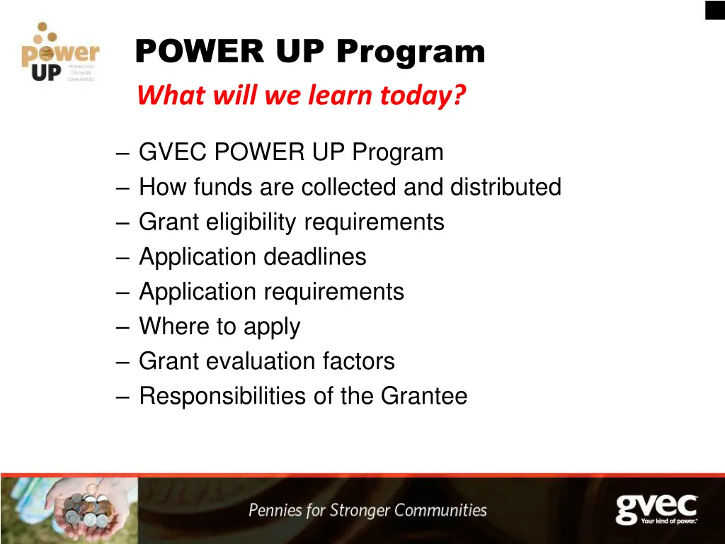 power up program what will we learn today