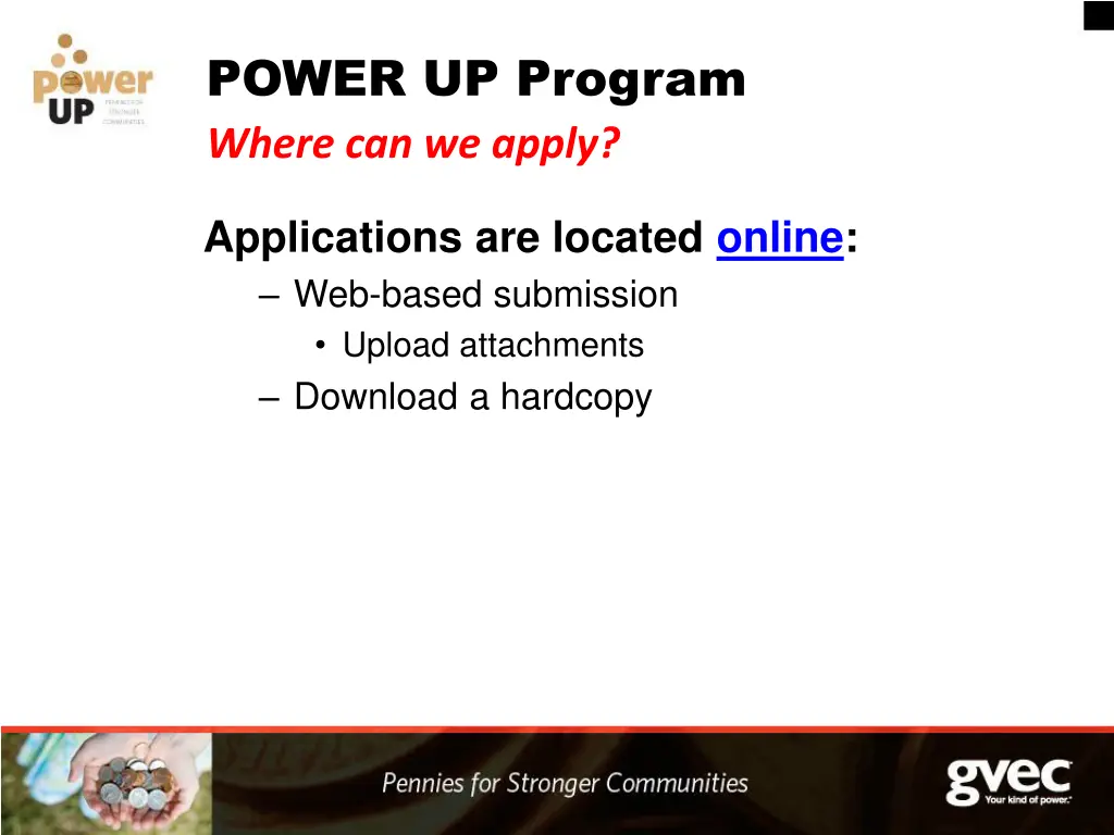 power up program where can we apply