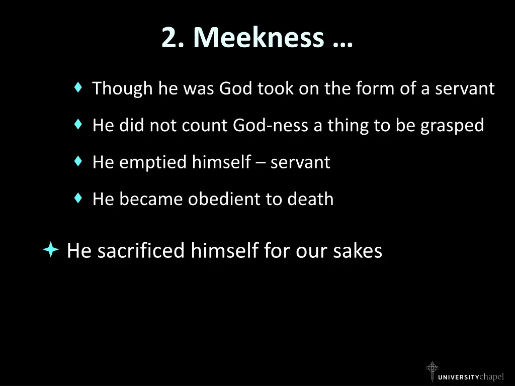 2 meekness 1