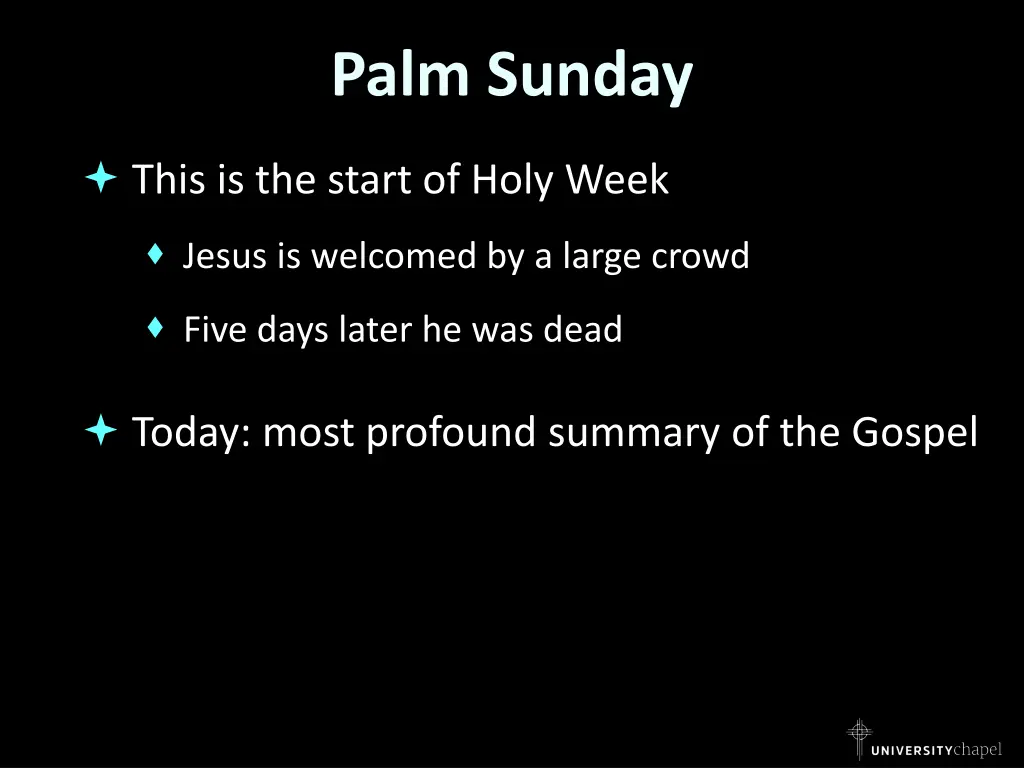 palm sunday