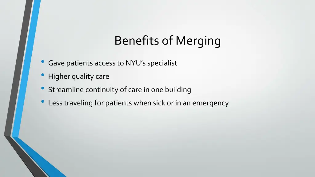benefits of merging