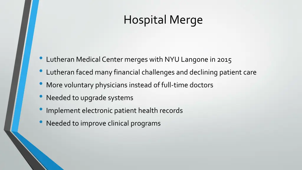 hospital merge
