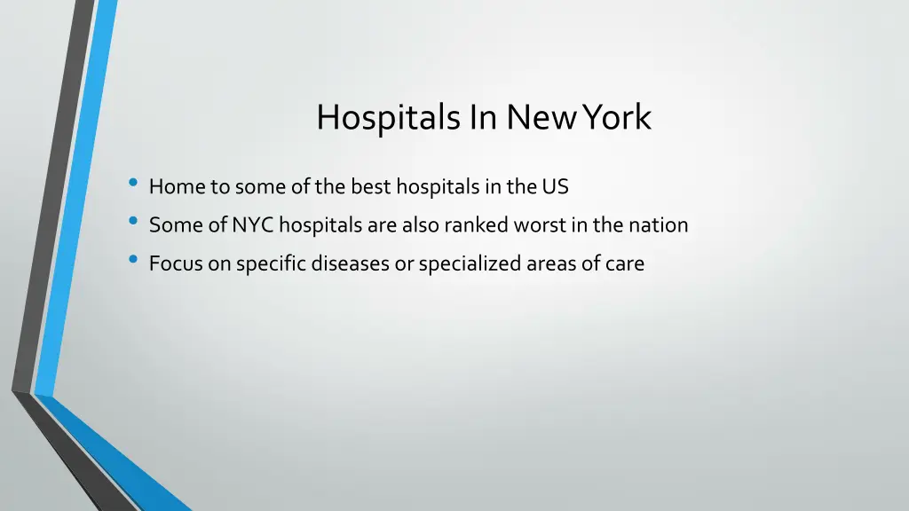 hospitals in new york