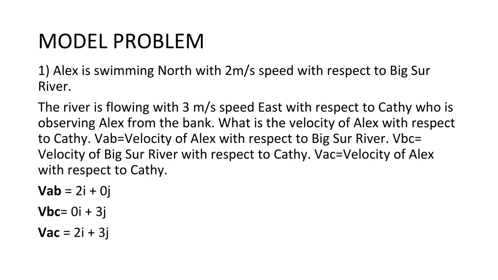 model problem 1