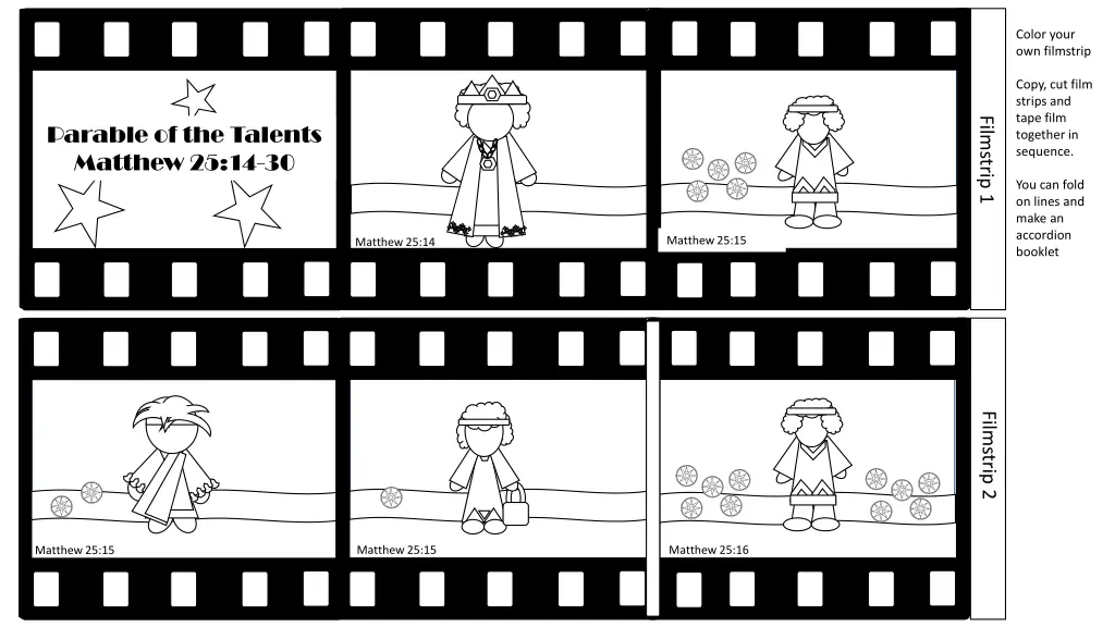 color your own filmstrip