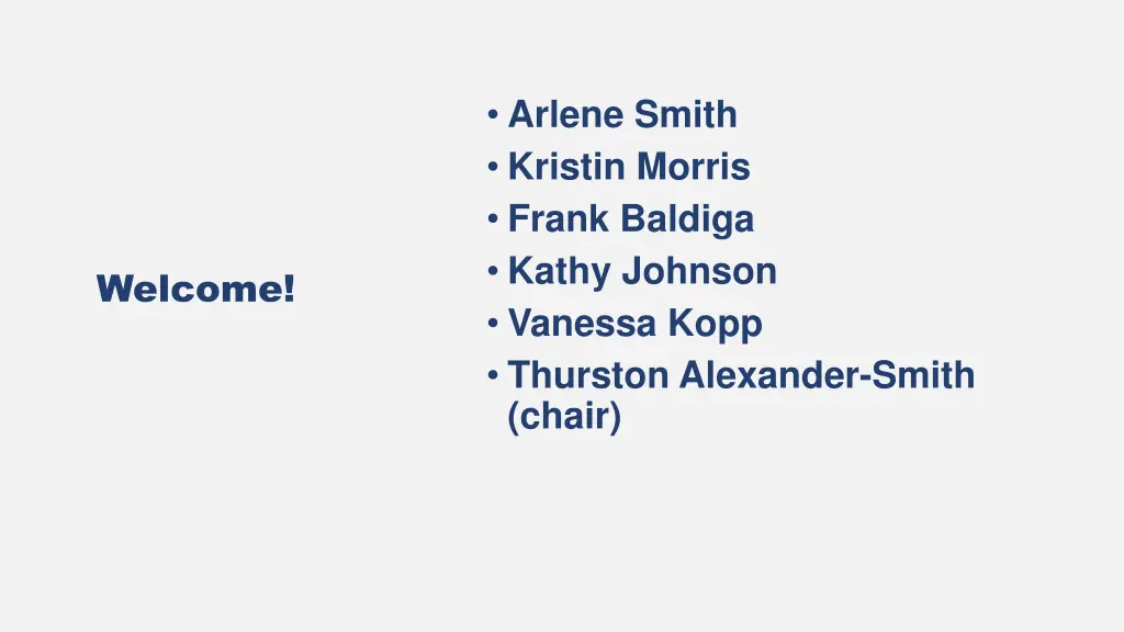 arlene smith kristin morris frank baldiga kathy
