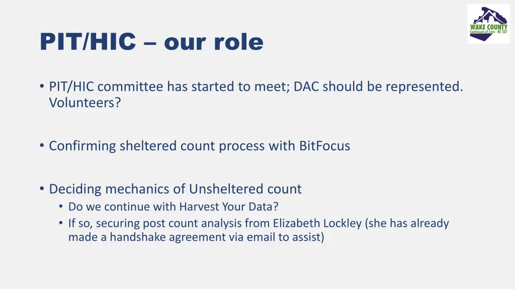 pit hic our role