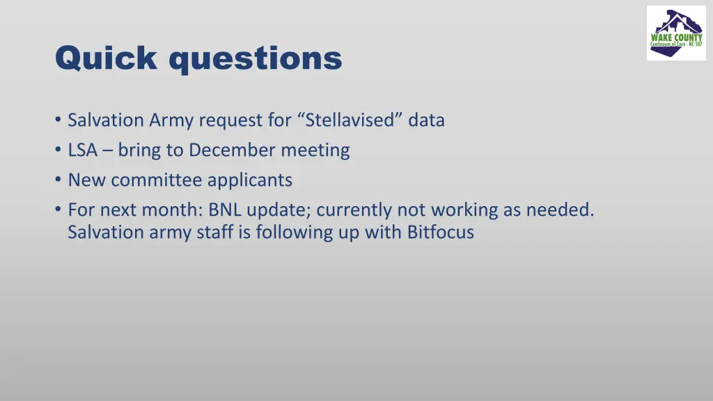 quick questions