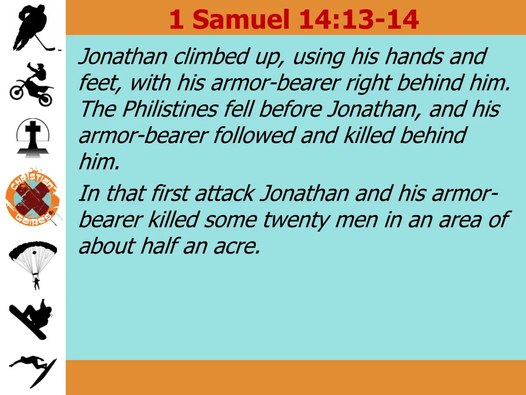 1 samuel 14 13 14