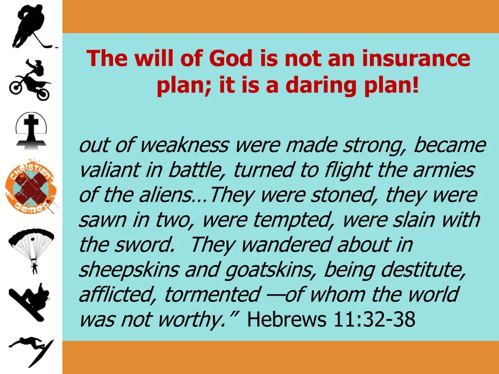 the will of god is not an insurance plan 2