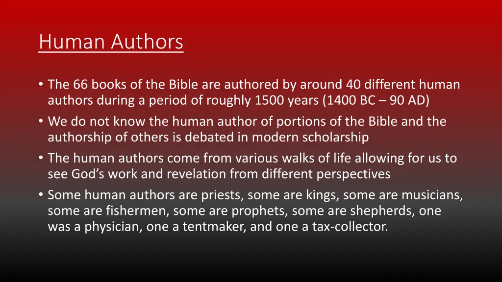 human authors