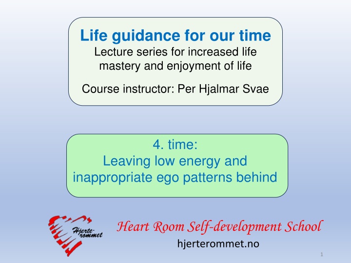 life guidance for our time lecture series