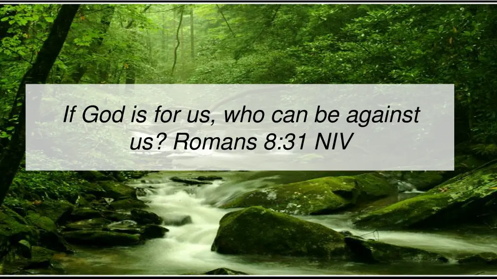 if god is for us who can be against us romans