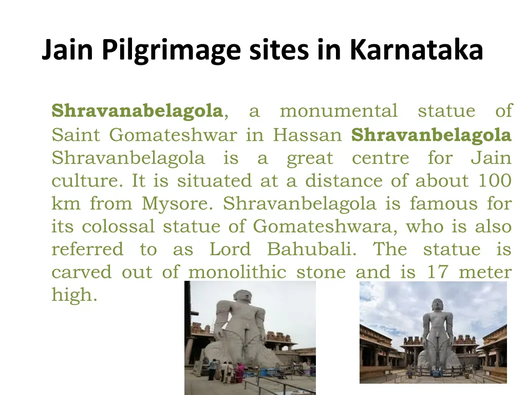 jain pilgrimage sites in karnataka