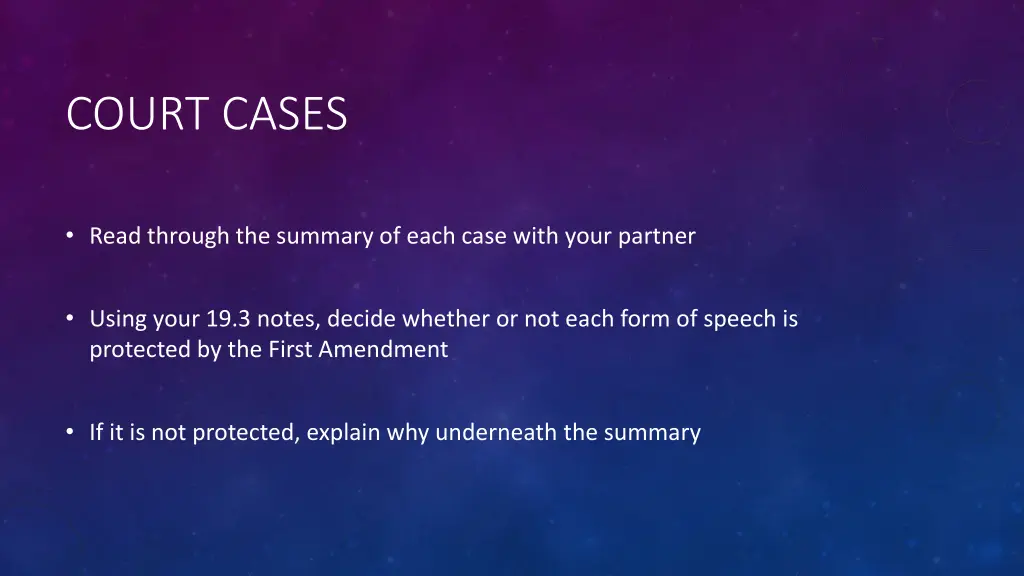 court cases
