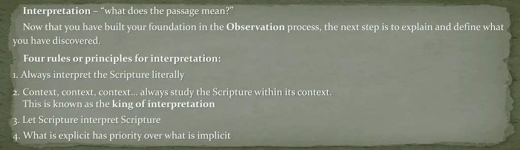 interpretation what does the passage mean