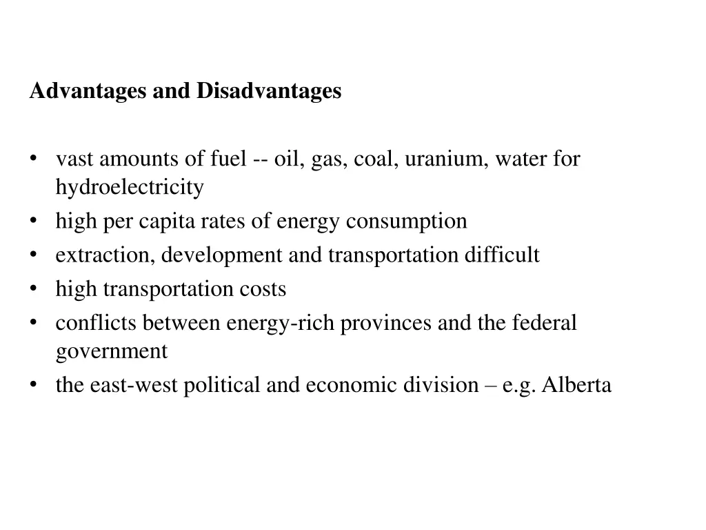 advantages and disadvantages