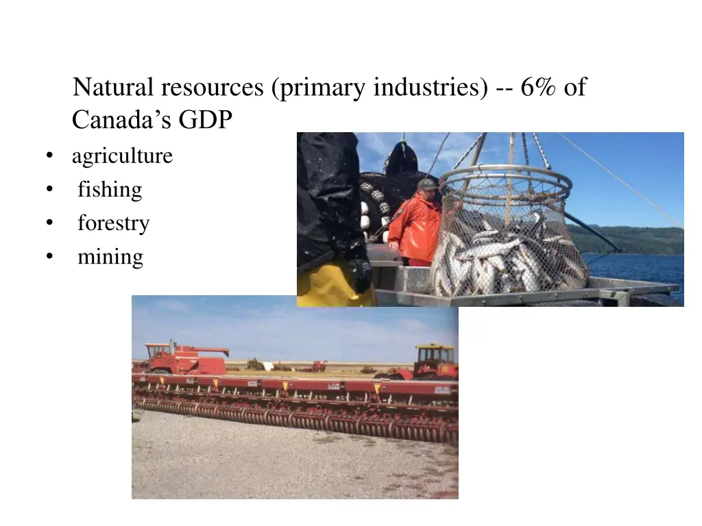 natural resources primary industries 6 of canada