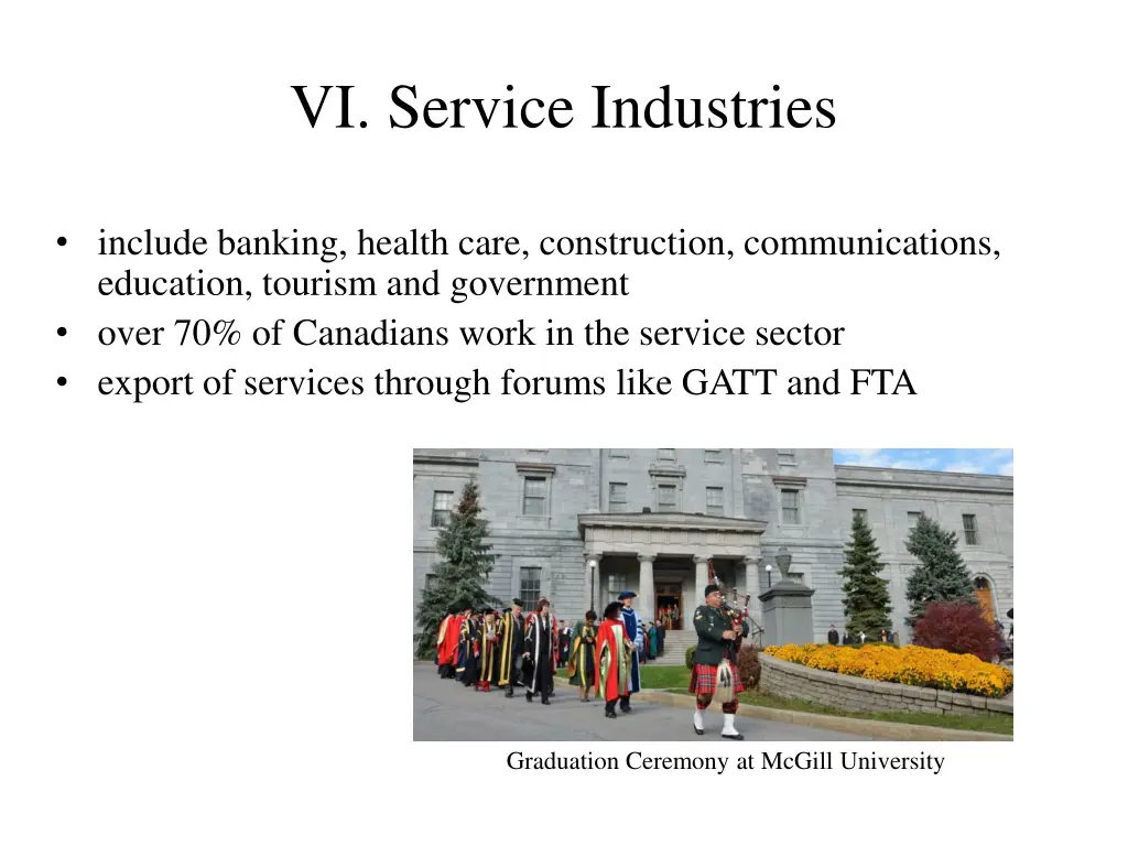 vi service industries