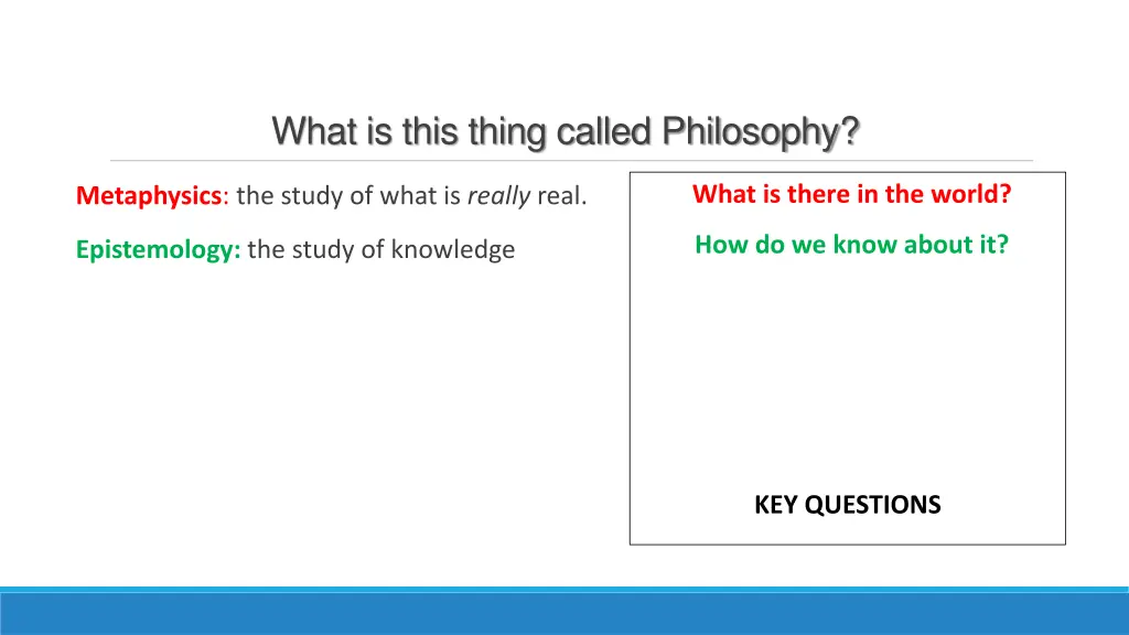 what is this thing called philosophy 1