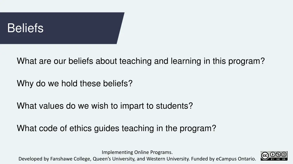 beliefs