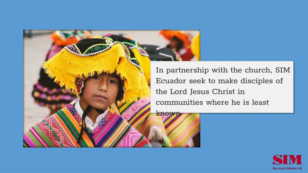in partnership with the church sim ecuador seek