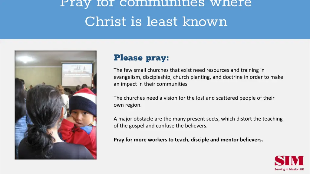 pray for communities where christ is least known 1