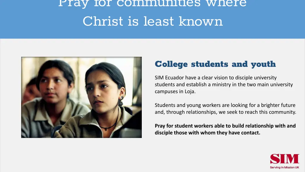 pray for communities where christ is least known 2