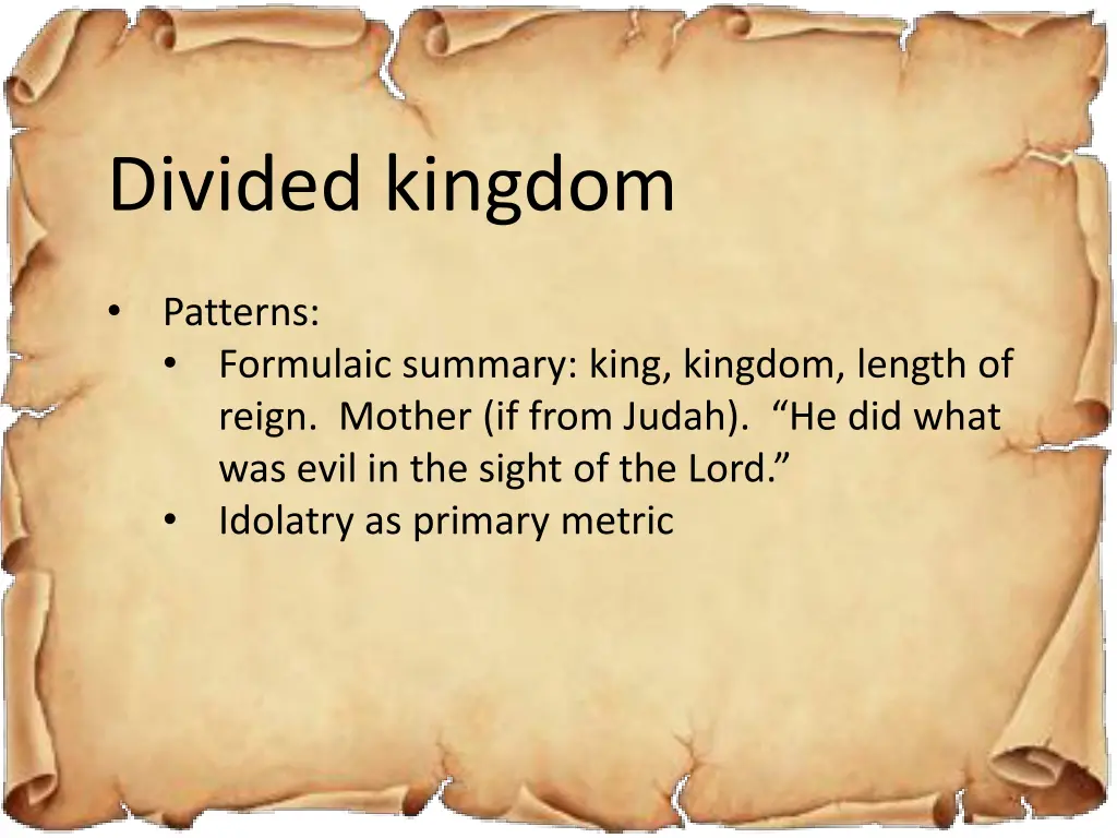divided kingdom 1