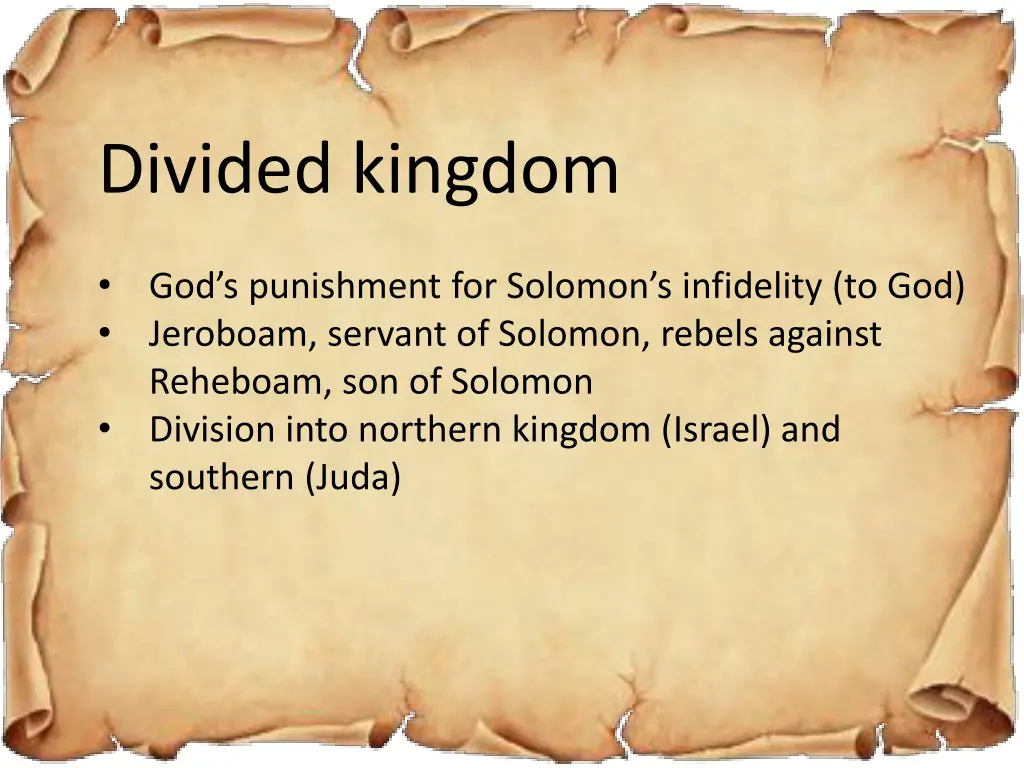 divided kingdom