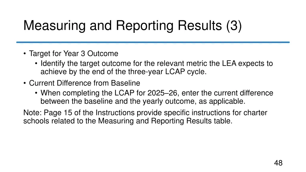 measuring and reporting results 3