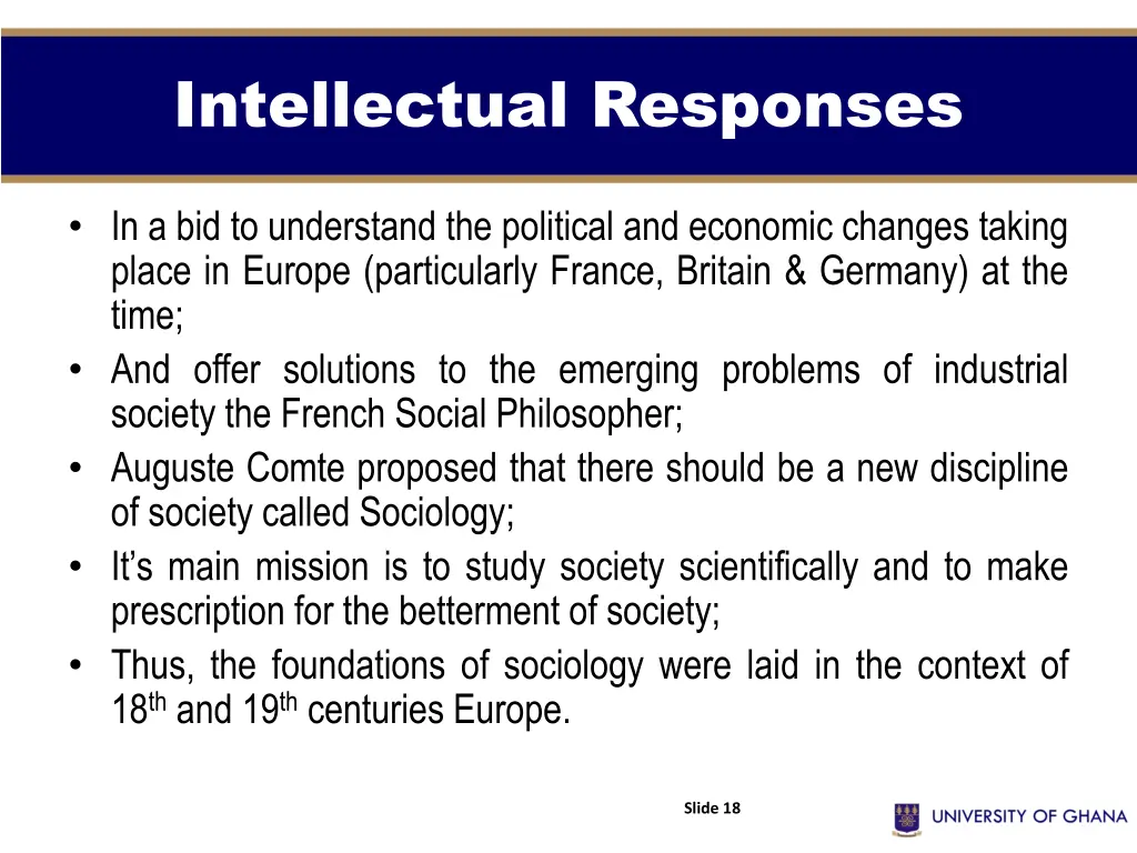 intellectual responses