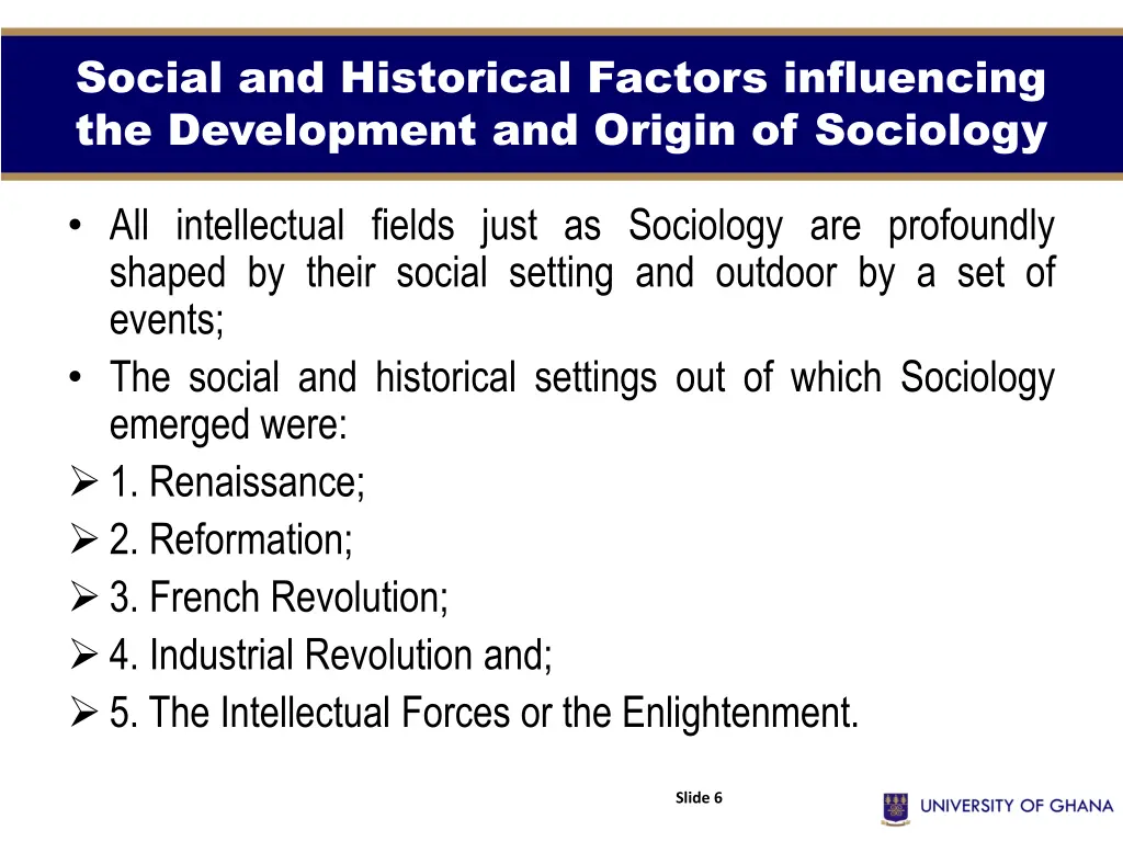 social and historical factors influencing