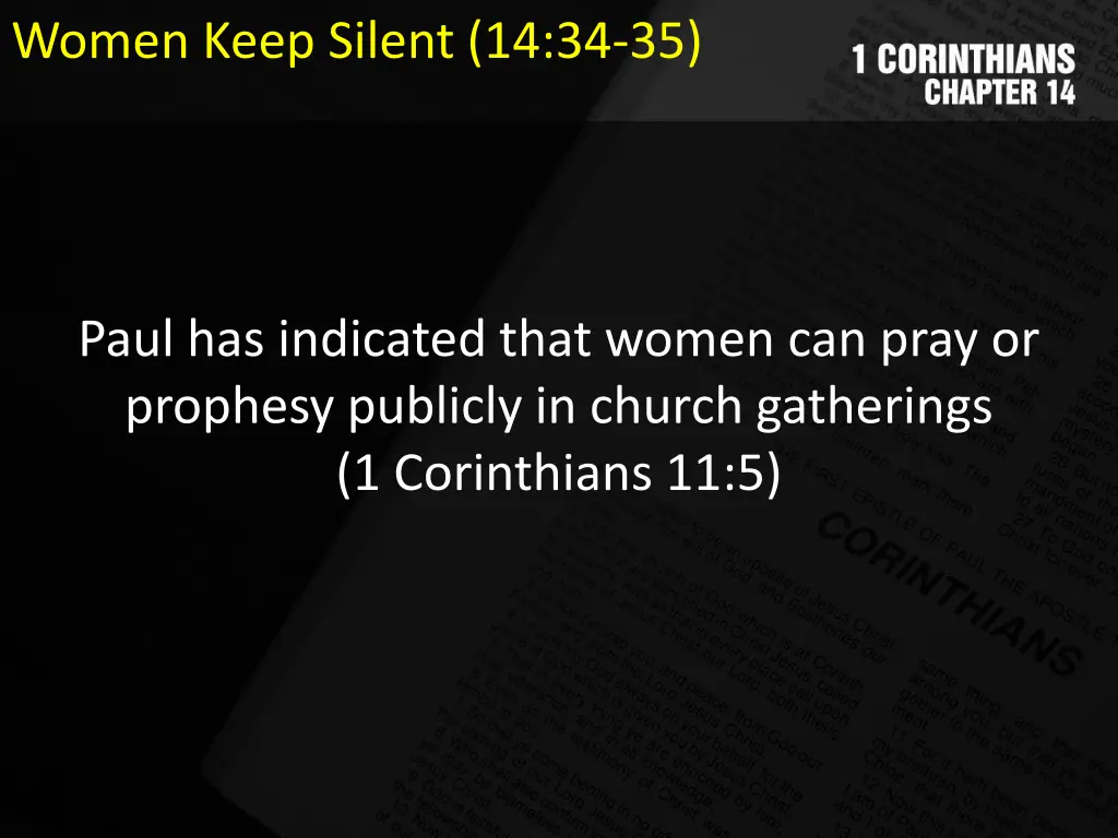 women keep silent 14 34 35