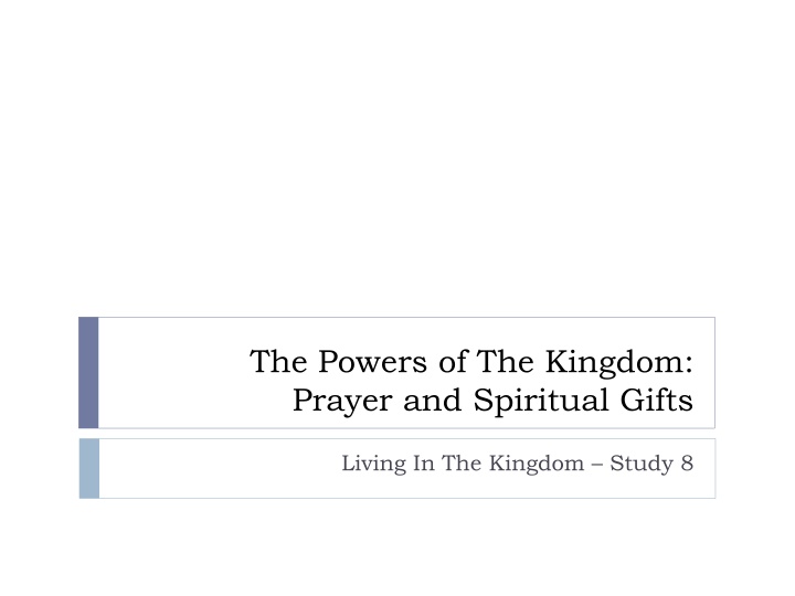 the powers of the kingdom prayer and spiritual