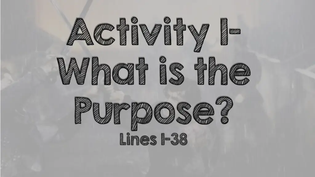activity 1 what is the purpose lines 1 38