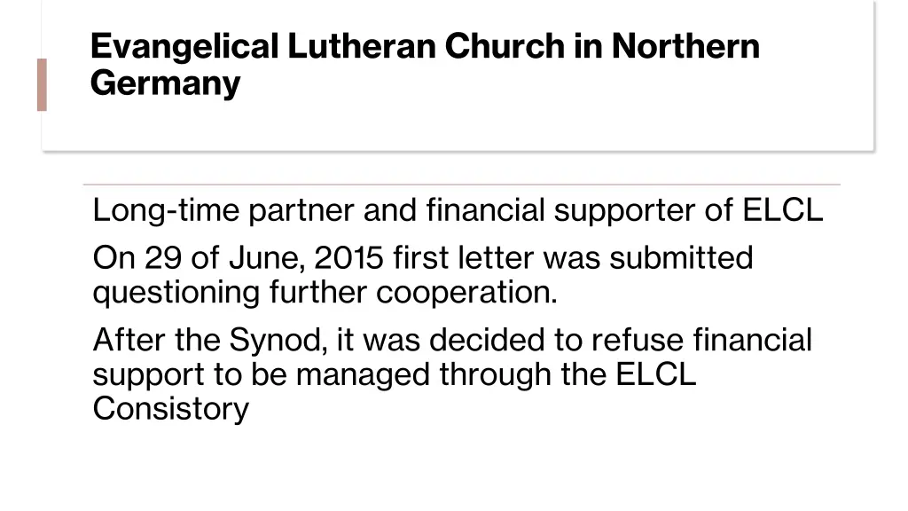 evangelical lutheran church in northern germany