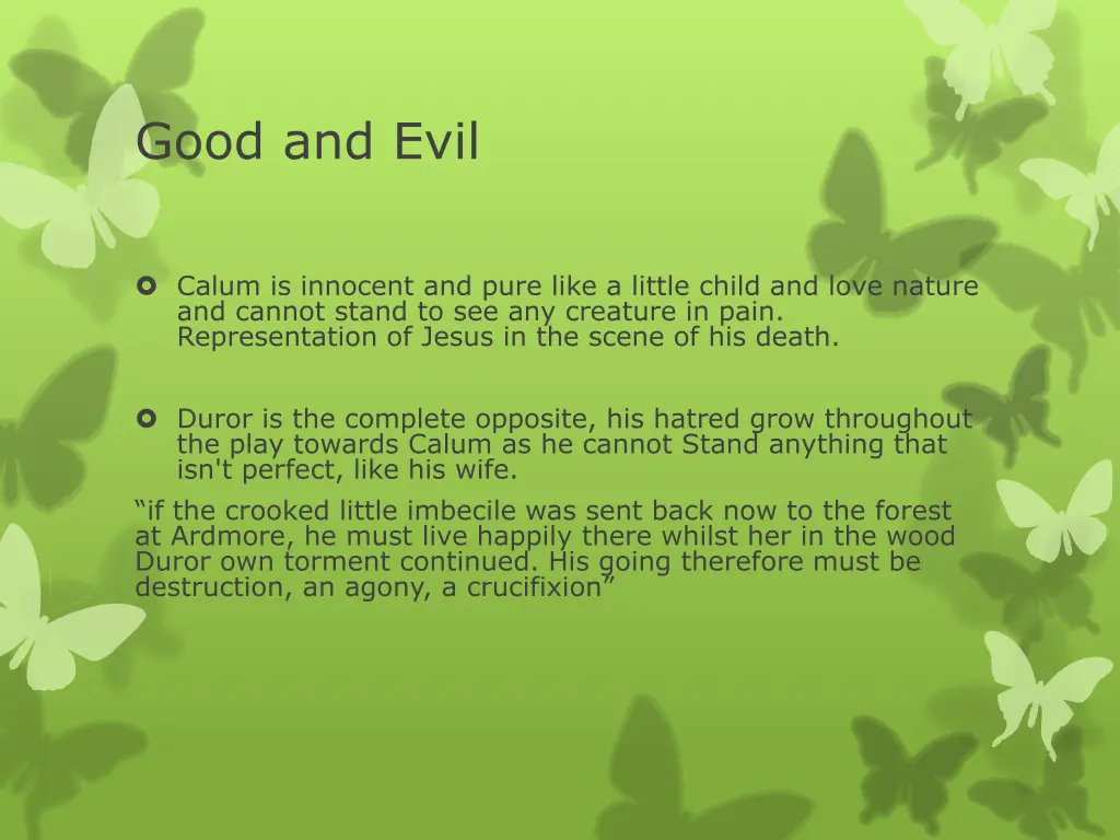 good and evil