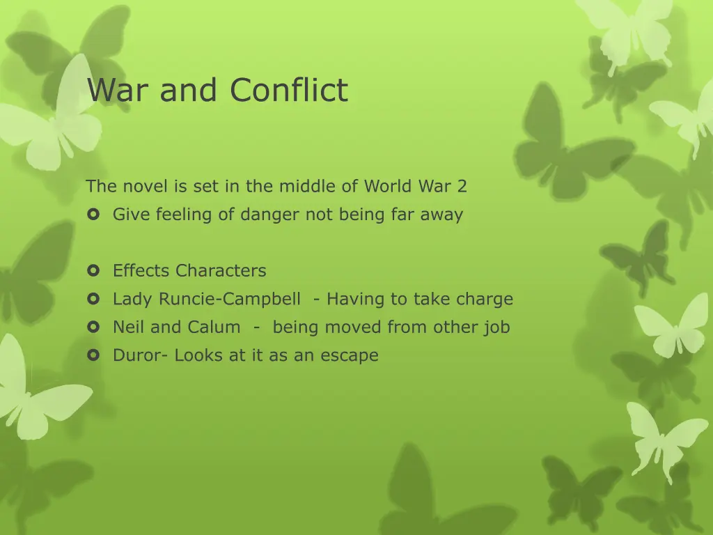 war and conflict