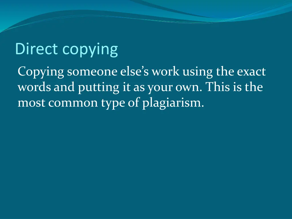 direct copying