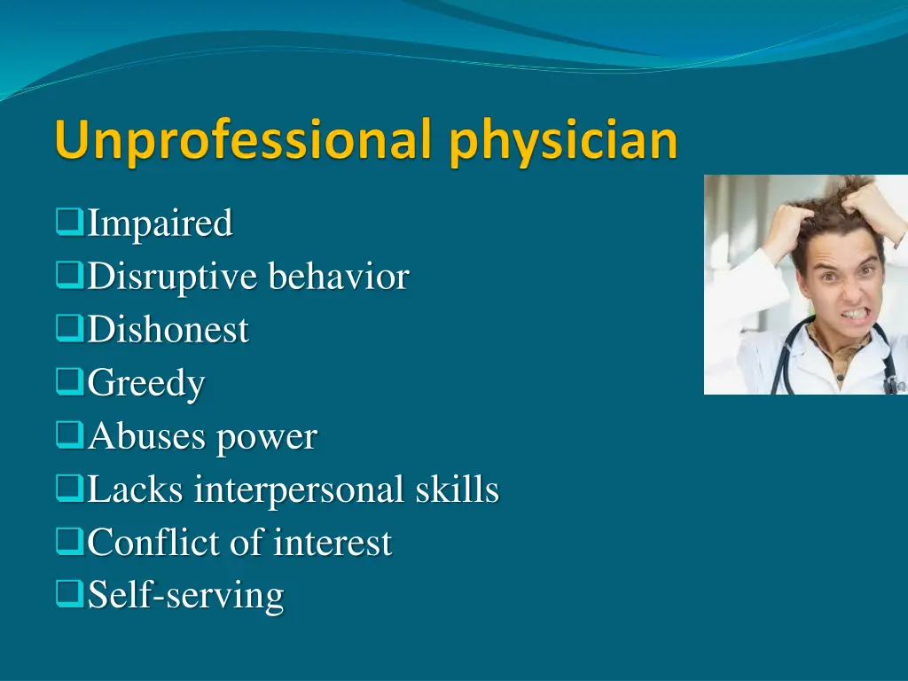 impaired disruptive behavior dishonest greedy