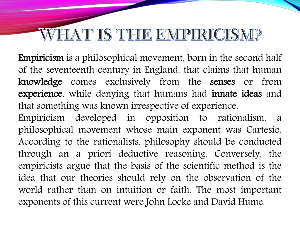 what is the empiricism what is the empiricism