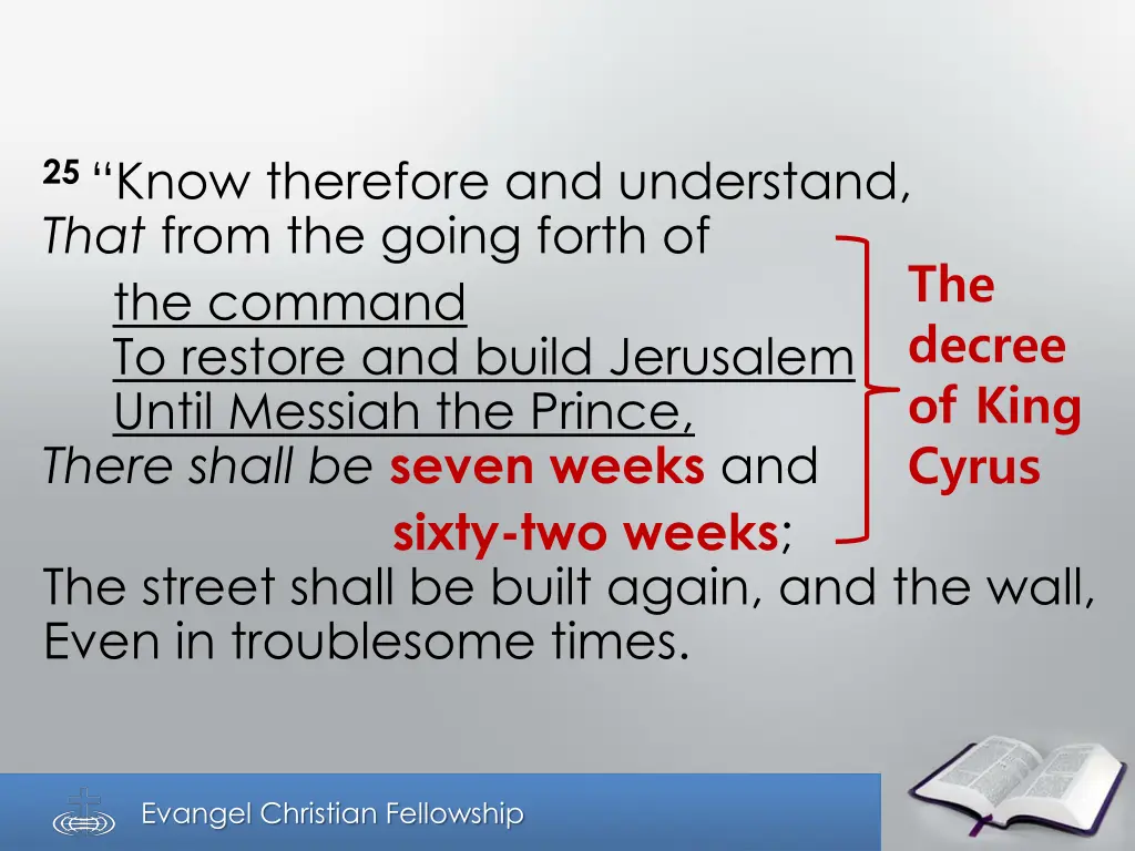 25 know therefore and understand that from 1