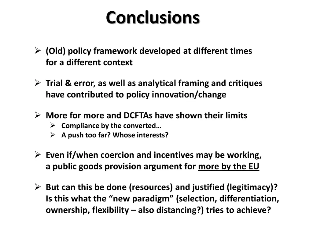 conclusions 1