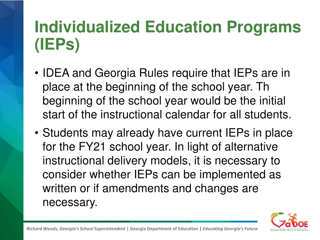 individualized education programs ieps