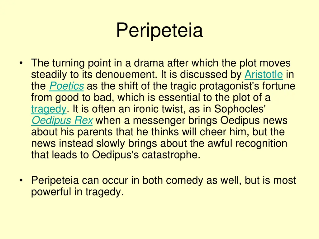 peripeteia