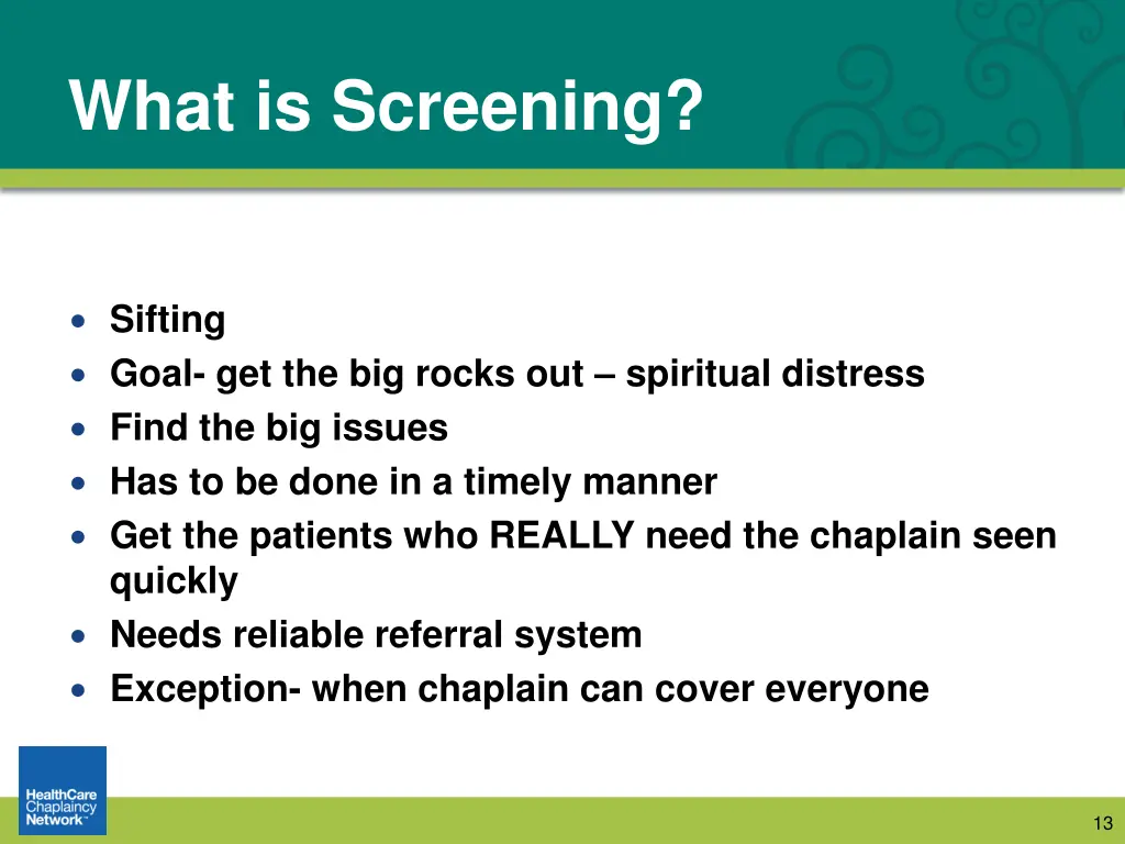 what is screening